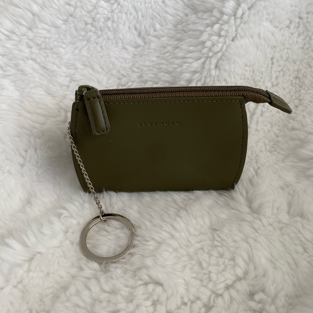 Levenger Olive Green Keychain Pouch
